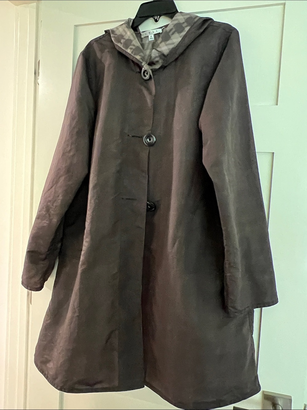 CAbi Hooded Rain Jacket in gray